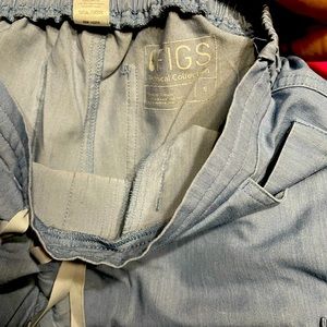 Small denim scrub pants